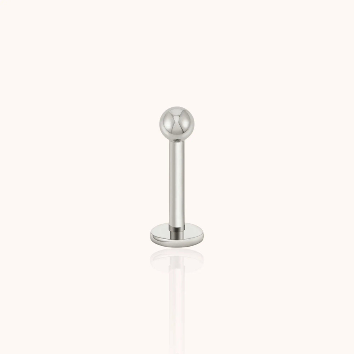 Titanium Ball Labret Stud - Manoune JEWELRY Belly_Jewelry Earrings - Navel_Ring - Necklace - Stud - Manoune_Jewelry - Belly_Ring - Navel_Jewelry Titanium Gold_Plated