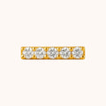 18kt Gold Plated Horizontal Bar Rectangular Small Zircon Stud Earrings - Manoune JEWELRY Belly_Jewelry Earrings - Navel_Ring - Necklace - Stud - Manoune_Jewelry - Belly_Ring - Navel_Jewelry Titanium Gold_Plated